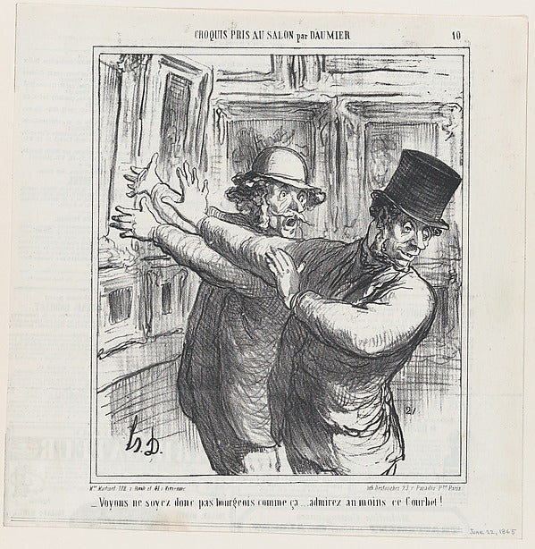 Honoré Daumier:Come on... don't be such a bourgeois.... at l-16x12"(A3) Poster