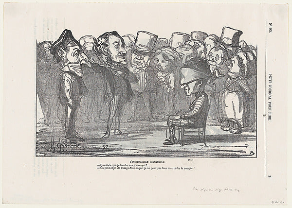 Honoré Daumier:The incomparable somnabulist " from 'Memories-16x12"(A3) Poster