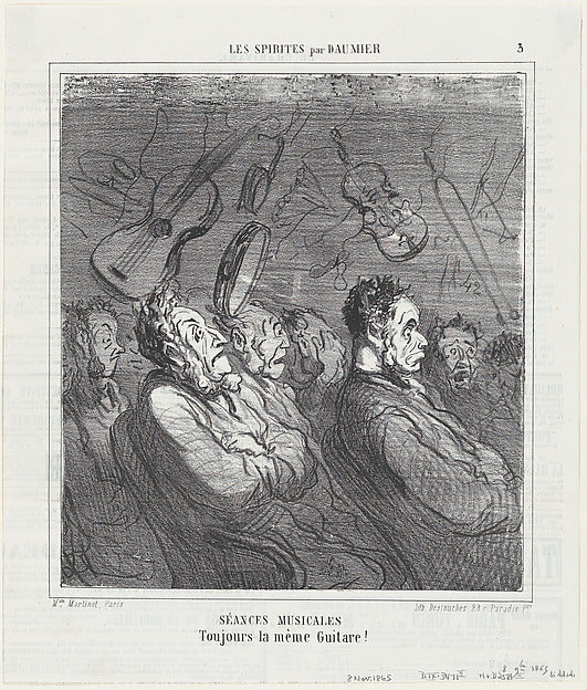 Honoré Daumier:Musical séances always the same song! from 'T-16x12"(A3) Poster