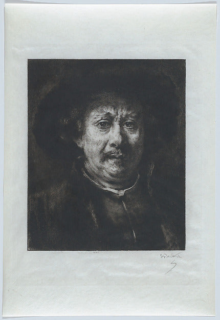After Rembrandt:Rembrandt Self-Portrait 1906-16x12"(A3) Poster