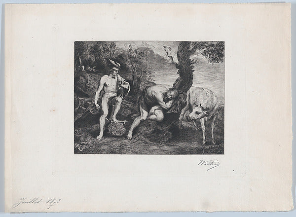 After Peter Paul Rubens:Mercury Argus and Io 1873-16x12"(A3) Poster