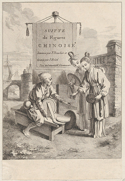 Jean Pierre Louis Laurent Hoüel , After François Boucher :Fr-16x12"(A3) Poster