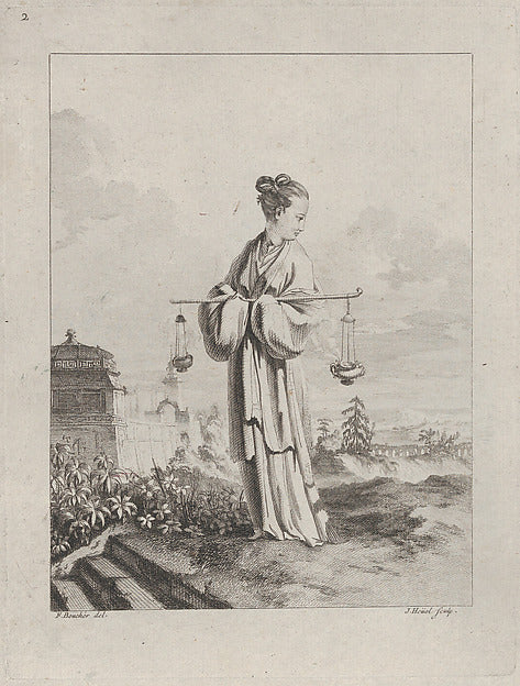 Jean Pierre Louis Laurent Hoüel , After François Boucher :Ch-16x12"(A3) Poster