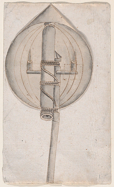Anonymous, Italian, 17th century:Design of fireworks: the ro-16x12"(A3) Poster