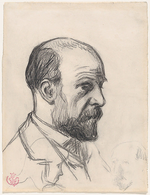Émile Schuffenecker:Portrait of Odilon Redon ca.1891-16x12"(A3) Poster