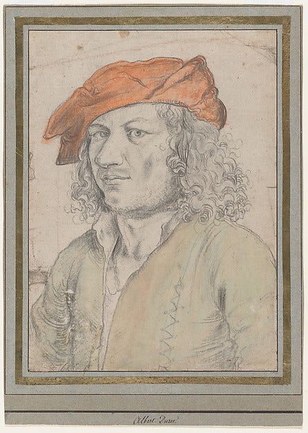 Anonymous, German, 16th century:Portrait of a Young Man Wear-16x12"(A3) Poster