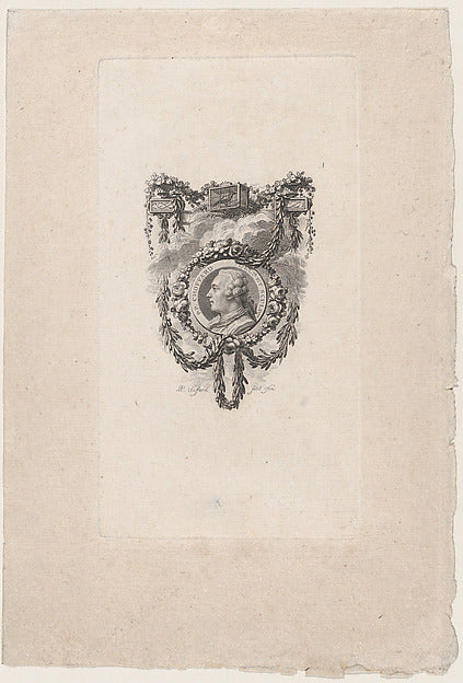 Pierre Philippe Choffard:Self-portrait 1762-16x12"(A3) Poster