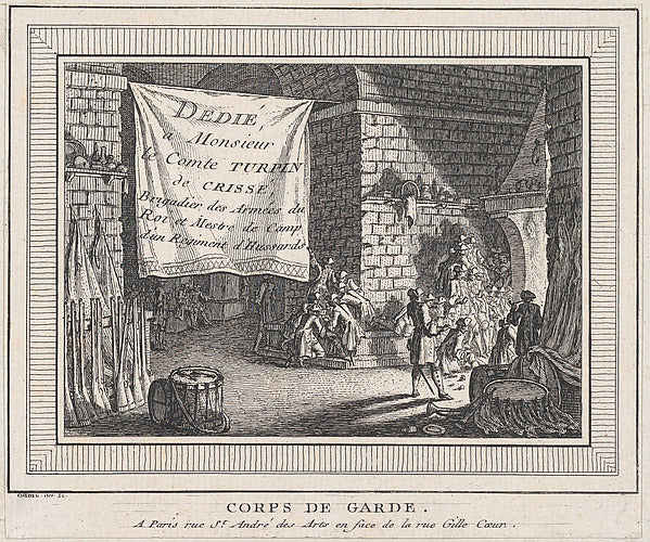 Quentin Pierre Chedel:Bataille 18th century-16x12"(A3) Poster