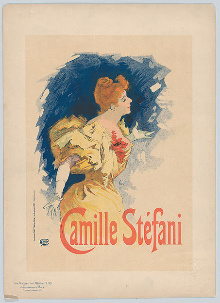 Jules Chéret:Camille Stéfani pl. 93 1896-16x12"(A3) Poster