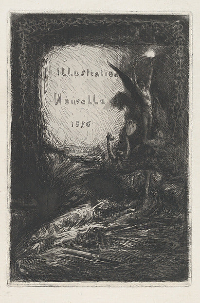 François-Nicolas Chifflart:Illustration Nouvelle 1876-16x12"(A3) Poster