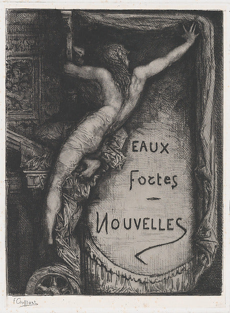 François-Nicolas Chifflart:Cover for Eaux Fortes Nouvelles l-16x12"(A3) Poster