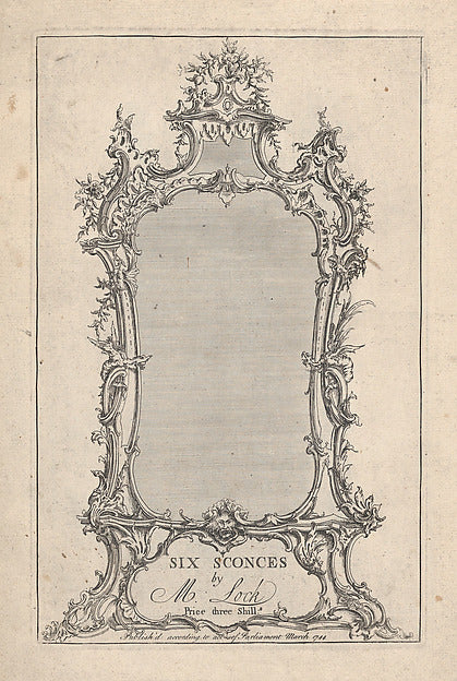 Six Sconces 1744-, Poster Print