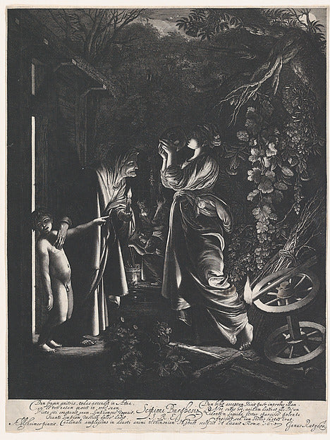 Ceres Searching for Her Daughter n.d.-Hendrick Goudt,after Ad,  Poster Print Wall Art