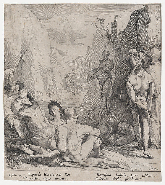 Gerrit Pietersz. Sweelink ):St. John the Baptist Preaching 1-16x12"(A3) Poster