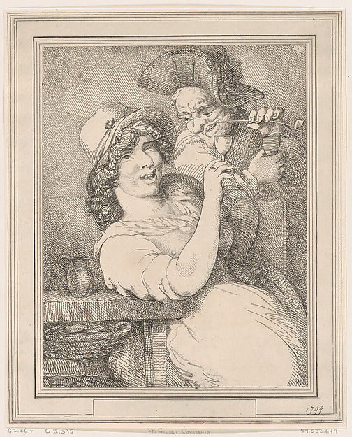 Thomas Rowlandson:St Giles's Courtship 1799-16x12"(A3) Poster