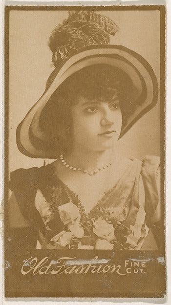 :Actress wearing wide-brimmed hat with feathers from the Act-16x12"(A3) Poster