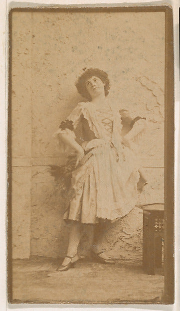 :Actress leaning against wall from the Actresses series prom-16x12"(A3) Poster