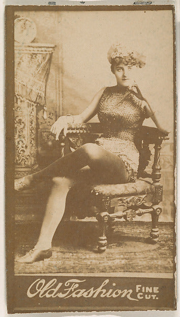 :Seated actress from the Actresses series promoting Old Fash-16x12"(A3) Poster