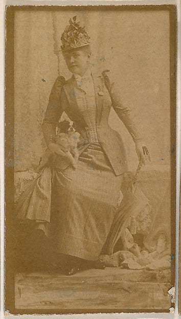 :Actress holding dog and parasol from the Actresses series p-16x12"(A3) Poster