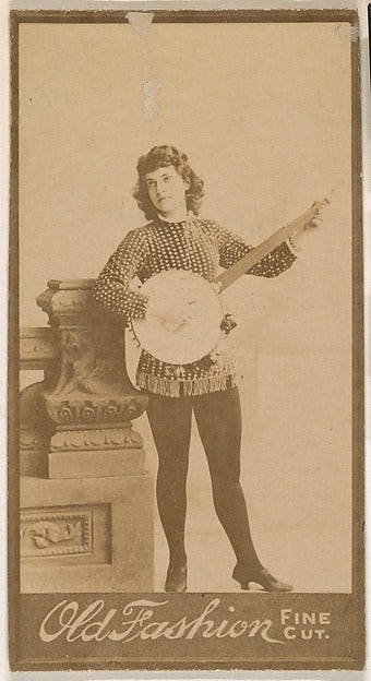 :Actress playing banjo from the Actresses series promoting O-16x12"(A3) Poster