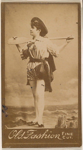 :Actress with paddle from the Actresses series promoting Old-16x12"(A3) Poster