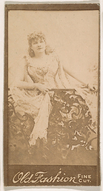 :Actress standing behind iron railing from the Actresses ser-16x12"(A3) Poster