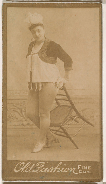 :Actress posing with tilted chair from the Actresses series -16x12"(A3) Poster