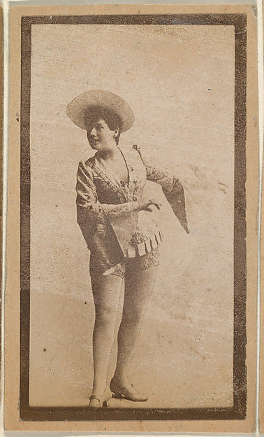 :Actress wearing costume and brimmed hat from the Actresses -16x12"(A3) Poster