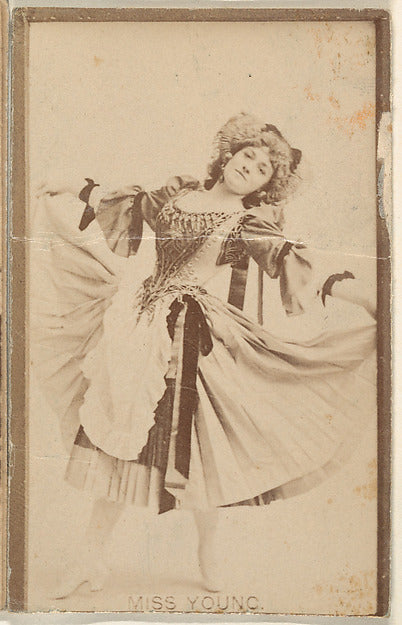 :Miss Young from the Actresses series c1888-16x12"(A3) Poster