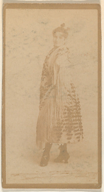 :Standing actress wrapped in shawl from the Actresses series-16x12"(A3) Poster