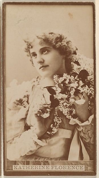 :Katherine Florence from the Actresses series c1888-16x12"(A3) Poster