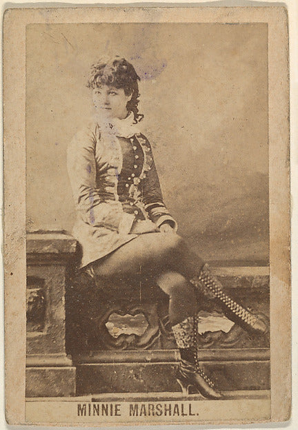 :Minnie Marshall from the Actresses series c1888-16x12"(A3) Poster