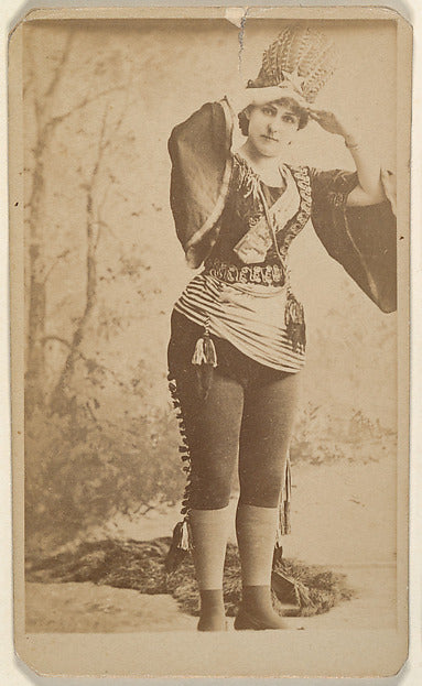 :Actress adjusting hat from the Actresses series c1888-16x12"(A3) Poster