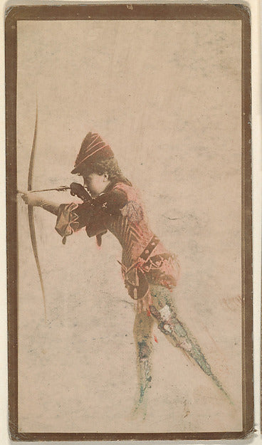 :Actress with bow and arrow from the Actresses series c1888-16x12"(A3) Poster