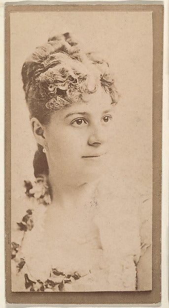 :Actress wearing dress with floral neckline from the Actress-16x12"(A3) Poster