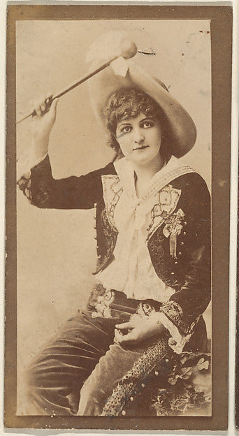 :Seated actress from the Actresses series c1888-16x12"(A3) Poster