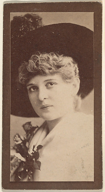 :Portrait of actress wearing dark wide-brimmed hat from the -16x12"(A3) Poster