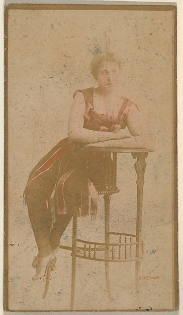 :Seated actress leaning on table from the Actresses series c-16x12"(A3) Poster