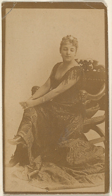 :Seated actress with hands resting on knees from the Actress-16x12"(A3) Poster