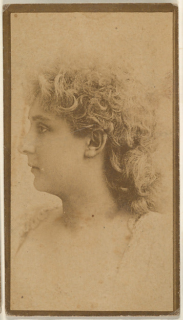 :Portrait of actress in profile from the Actresses series c1-16x12"(A3) Poster