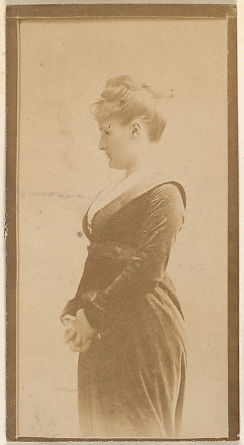 :Actress standing in profile from the Actresses series c1888-16x12"(A3) Poster