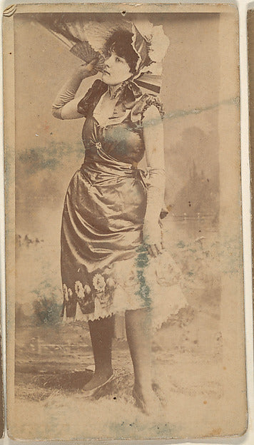 :Actress holding large fan from the Actresses series c1888-16x12"(A3) Poster