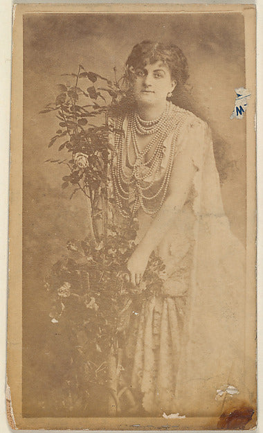 :Actress holding floral vines from the Actresses series c188-16x12"(A3) Poster