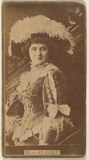 :Miss St. John from the Actresses series c1888-16x12"(A3) Poster