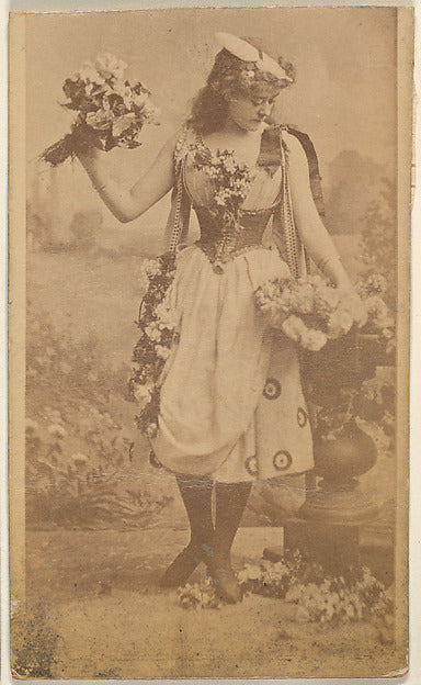 :Actress holding bouquet of flowers from the Actresses serie-16x12"(A3) Poster