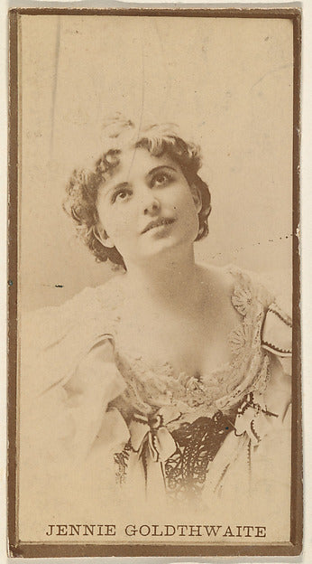 :Jennie Goldthwaite from the Actresses series c1888-16x12"(A3) Poster