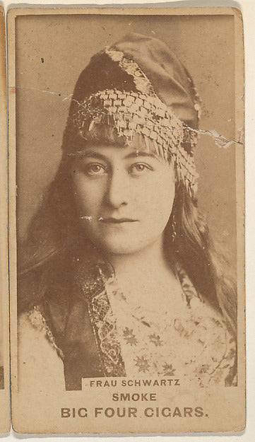 :Fraulein Schwartz from the Actresses series promoting Big F-16x12"(A3) Poster