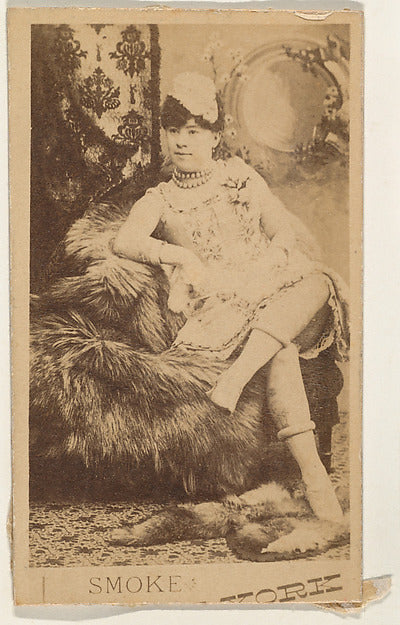 :Actress lounging on fur throw from the series Actresses  pr-16x12"(A3) Poster
