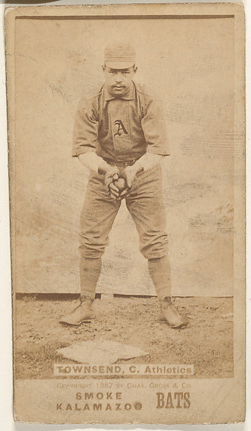 :Townsend Catcher Athletics from the Kalamazoo Bats series i-16x12"(A3) Poster