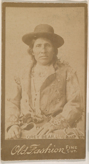 :Grey Bear from the Indian Chiefs series promoting Old Fashi-16x12"(A3) Poster